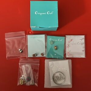 Origami Owl Lot of 10 Charm and 1 Plate plus stardust NWOT